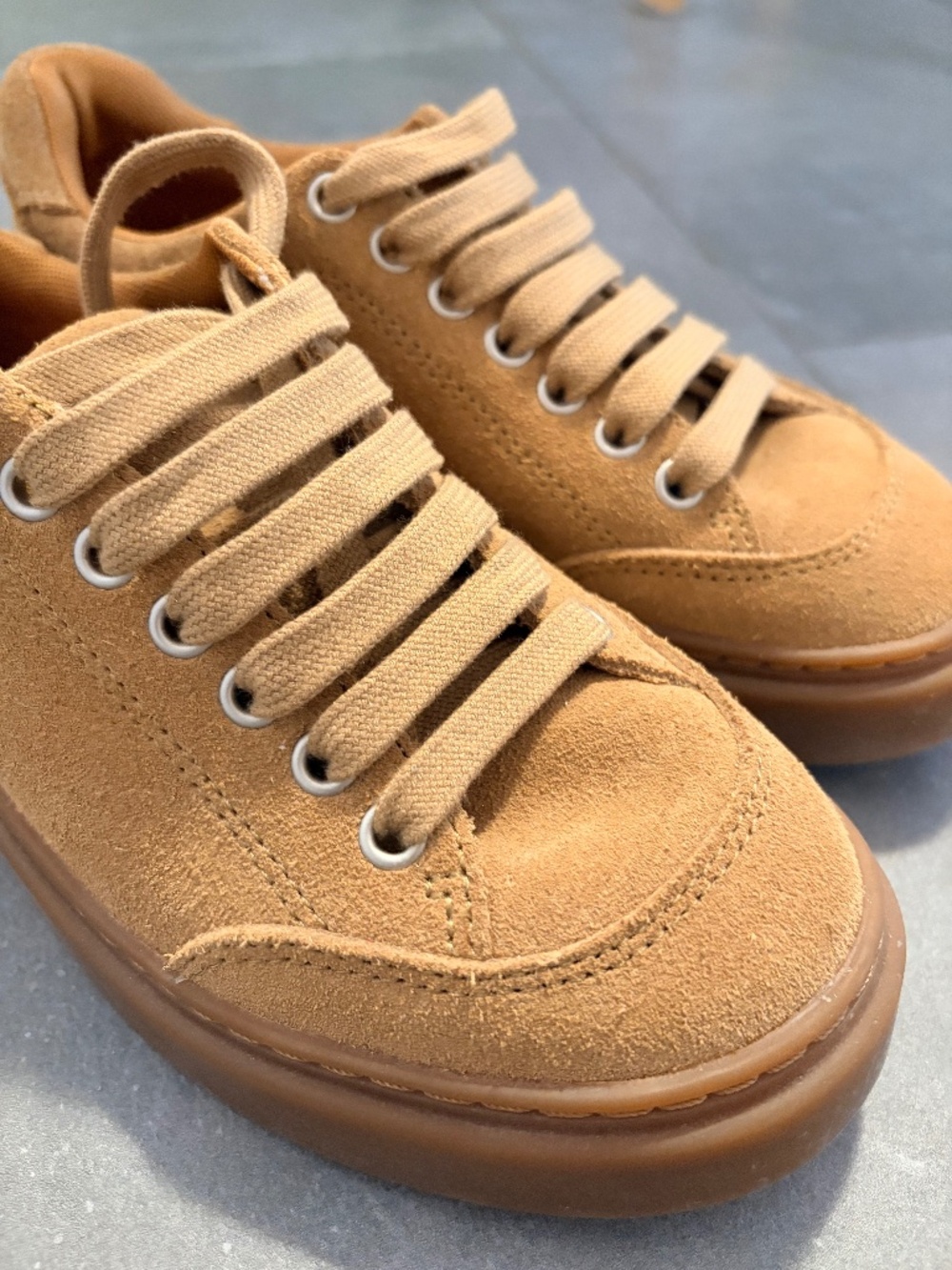 Camper Brown Suede Leather Sneakers for Women - Runner Twentyfive